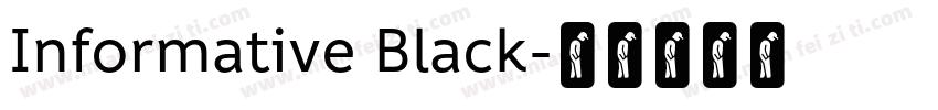 Informative Black字体转换